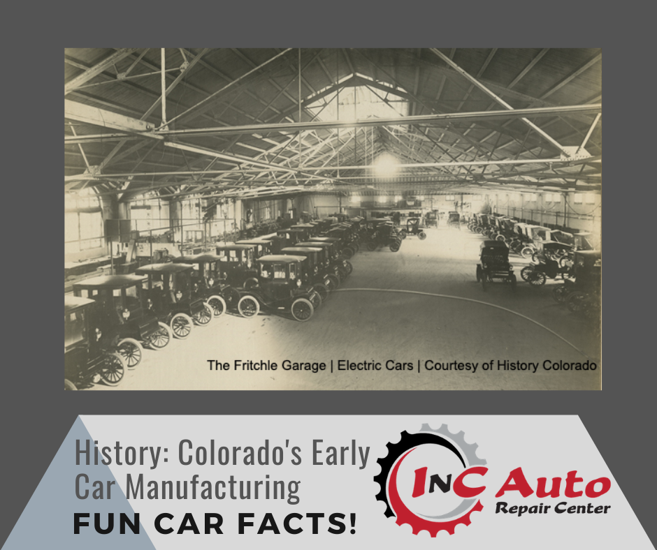 Vintage Auto Warehouse Fritchle Electric Car Garage Courtesy of History Colorado